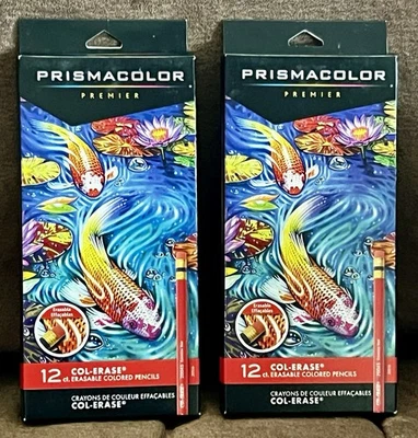 LÁPICES DE COLORES BORRABLES PRISMACOLOR PREMIER COL-BORRAR 2 paquetes de 12 lápices Foto 1 de 4