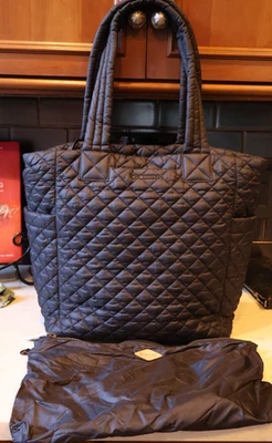 NUEVO MZ Wallace The Metro Tote Deluxe MEDIANO Acolchado Bolso de Viaje SIN CORREAS Foto 1 de 4