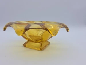 Schöne Vintage Art Deco Braunglas Sowerby Schüssel 6" - Bild 1 von 5