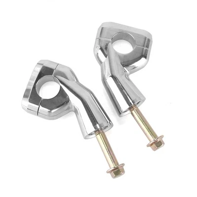 Silver Motorcycle Handlebar Risers Kit For Triumph Bonneville T100 T120 Bobber - Image 1 of 4