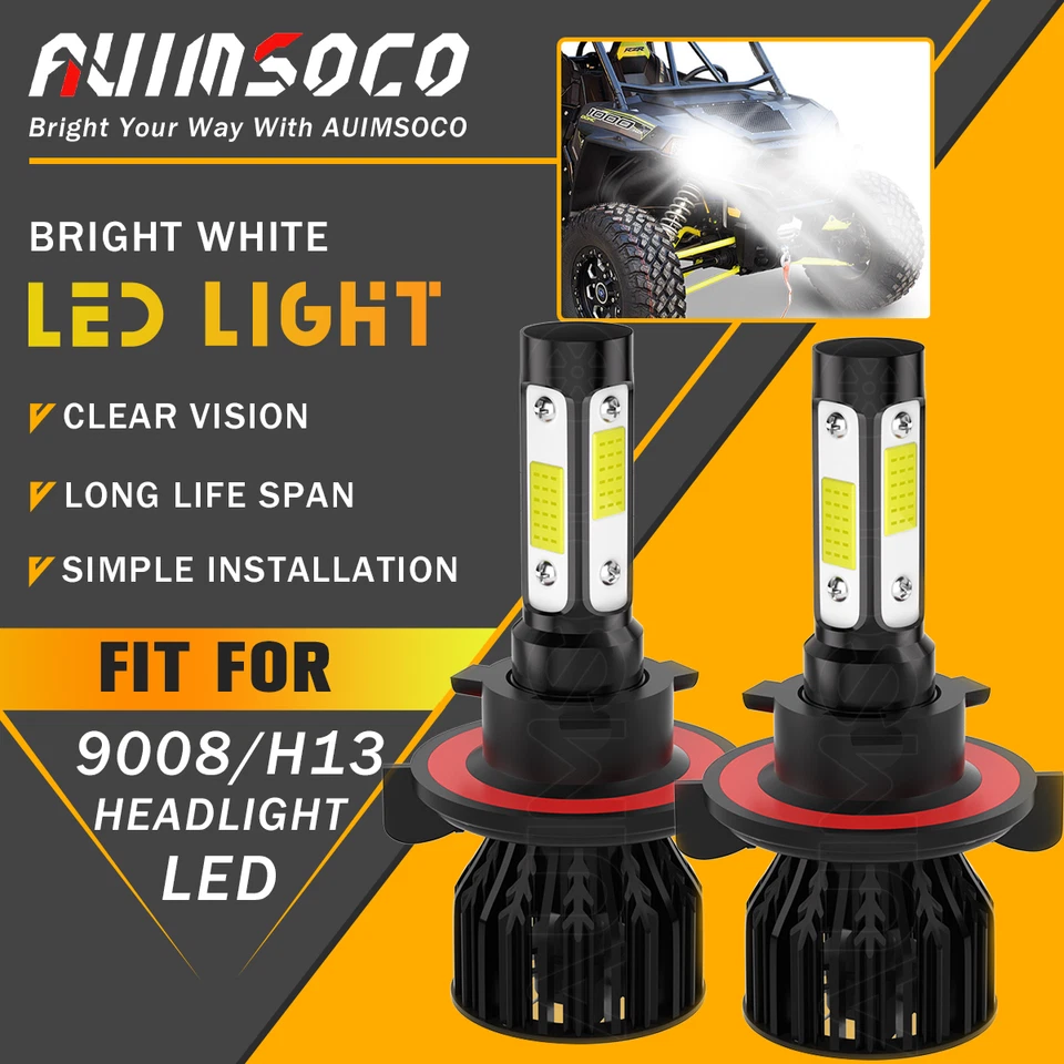 Faros LED de haz alto/bajo brillantes para Polaris Ranger Crew XP 1000 EPS 2017 Foto 1 de 4