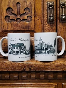 Anne's Washington Inn New York Stoneware M Ware Two Mugs - Picture 1 of 6