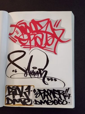 Banksy Arte Original Libro Negro Página Graffiti Muerte NYC TANZ Pegatina ÚNICA ERA67 Foto 1 de 4