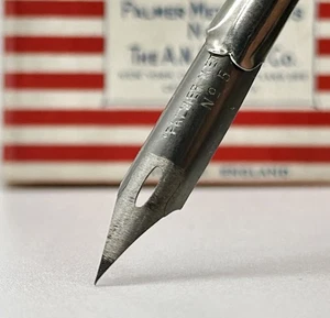 Vintage Palmer Method No.5 Dip Pen Nib Hand Grind Antique NEW Old Stock! - Picture 1 of 4