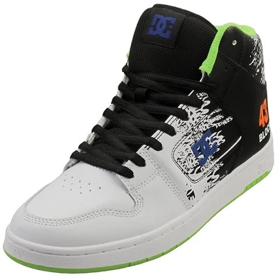 DC Shoes Ken Block 43i Manteca 4 Hi Mens Skate Sneakers in Black White Multi - Image 1 of 4