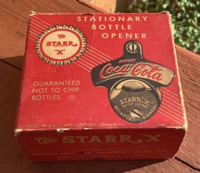 Starr "X" Coca Cola Stationary Bottle Opener in Box - d1a - Image 1 of 4