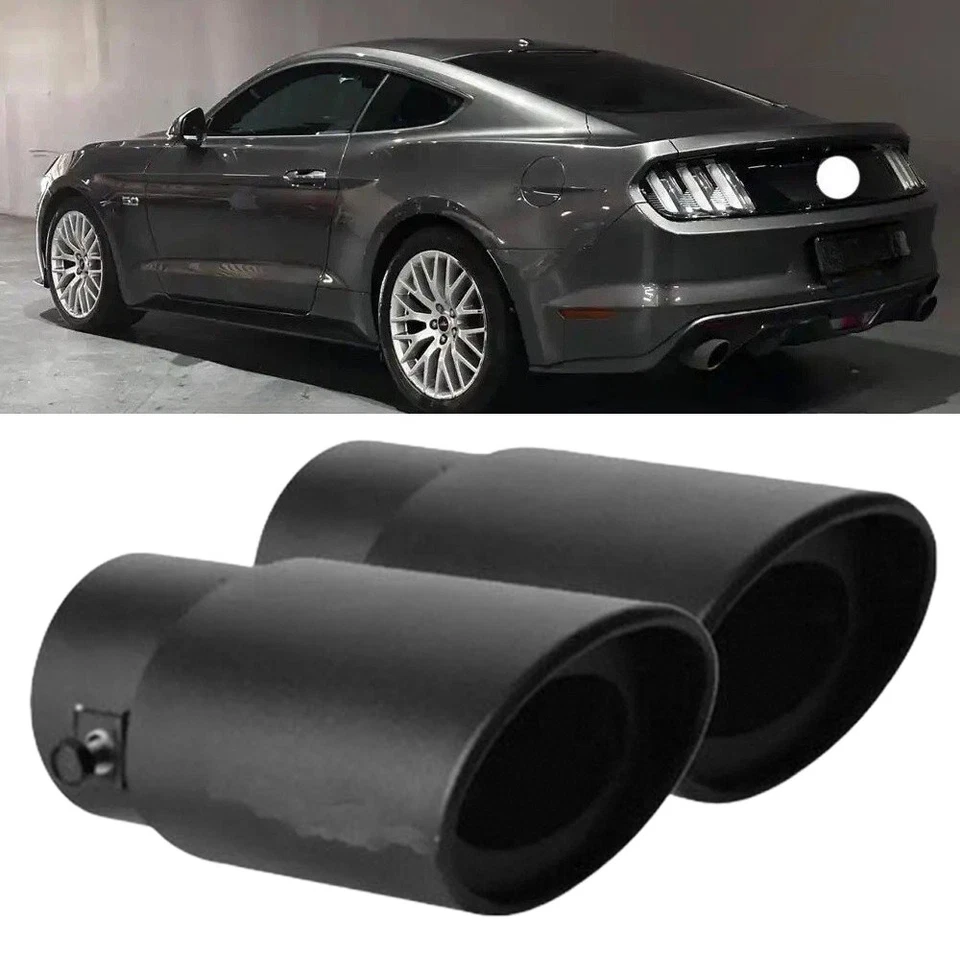 2X For Ford C-Max Car Exhaust Pipe Tip Rear Throat Muffler Tailpipe - Image 1 of 4