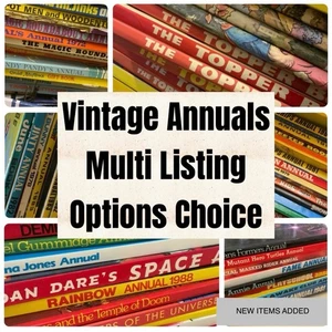 Vintage Toys TV Comics Television Annual Books Choose Items MULTI-LISTING - Imagen 1 de 67