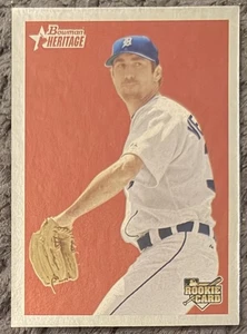 2006 BOWMAN HERITAGE JUSTIN VERLANDER TIGERS ROOKIE FOIL #250 - Picture 1 of 2