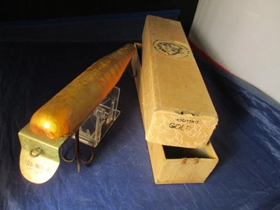 VINTAGE ATOM SALTWATER SURF FISHING LURE W BOX STRIPED BASS TOUGH COLOR - Image 1 of 4