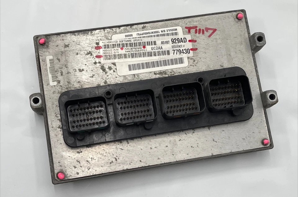 Dodge Ram 1500 2500 2010 5,7 L 05187929AD motor módulo de computadora ECM PCM ECU OEM Foto 1 de 4