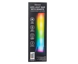 Traxx LED Bar With Remote 16 Color Options and 4 Light Modes - Imagen 1 de 8