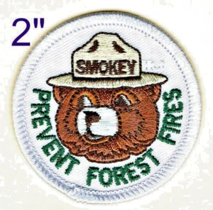 Smokey Bear Iron-on Embroidered Patch OFFICIAL Prevent Fires Gift - WE SHIP FAST - Picture 1 of 2