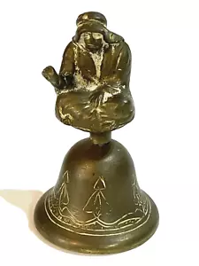 Vintage Brass Bell Male or Female Figurine decor 3.5 inch - Picture 1 of 6