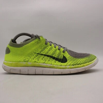 Nike Free Flyknit 4.0 Volt Gray Men's Size 9.5 Athletic Sneakers 631053-007 - Image 1 of 4