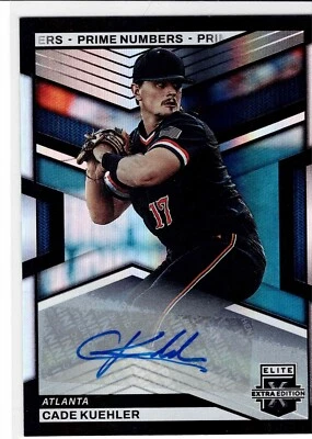 Cade Kuehler Atlanta 2023 Elite Extra Edition Prime Numbers Autograph 175/200 - Image 1 of 3