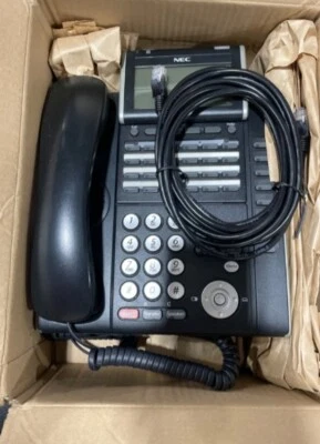 NEC DT730 ITL-32D-1 690006 Black 32 Button VoIP Telephone with Speakerphone and  - Image 1 of 2