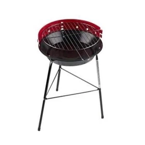 BBQ Parrilla Barbacoa Con Soporte Alfresco Comedor - Rojo/Negro - Imagen 1 de 2