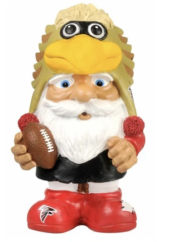 Atlanta Falcons 8" Mad Hatter Garden Gnome [NEW] NFL Mascot Yard Figure Cover