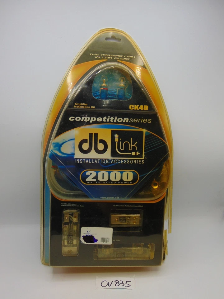 Db Link 4-gauge Competition Series Amplifier 2000 Watts Installation Kit CK4D - Image 1 of 4