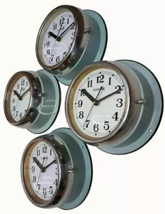 Set of 4 Vintage Kappa Wall Clock Analogue Made in Korea - Picture 1 of 2