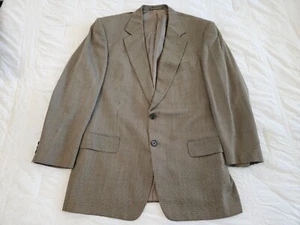Ermenegildo Zegna Soft Herren 44 L 46 L 2 Knopf Anzug Sakko Sport Mantel 100% Wolle - Bild 1 von 19