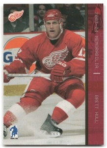 2003-04 BE A PLAYER MEMORABILIA RUBY /200 #17 BRETT HULL