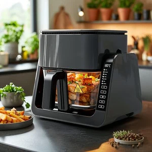 Air Fryer 7-in-1 Electric Cooker Kitchen Oven with Grill Frying Pan Timer 1500W - Picture 1 of 17
