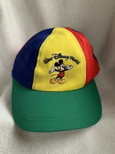 Vintage Multicolor Walt Disney World baseball cap Youth Size Retro Rainbow - Picture 1 of 7