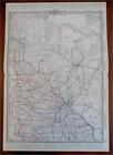 Minnesota Twin Cities Minneapolis St. Paul Duluth c. 1880's-90 Cram large map