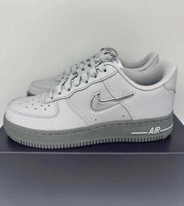 Nike Air Force 1 Jewel 'Wolf Grey' Trainers UK 4.5 US 5 EU 37.5 Mens Women Teens - Picture 1 of 8