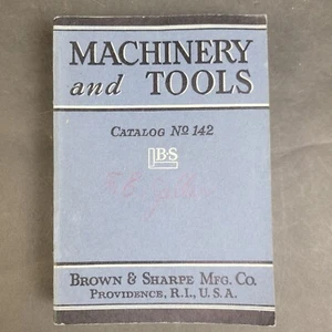 1941 Brown & Sharpe Katalog Nr. 142 Maschinisten Werkzeug Katalog - Bild 1 von 10
