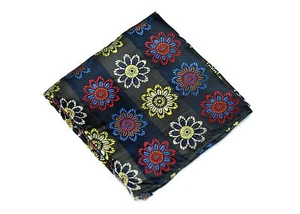 Lord R Colton Masterworks Pocket Square - Miharashi Navy Gray Silk - $75 New - Picture 1 of 2