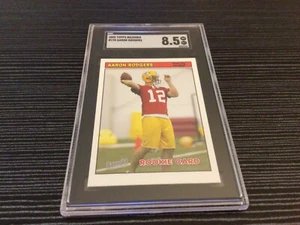 2005 Topps Bazooka Aaron Rodgers RC #190 SGC 8,5 - Foto 1 di 3