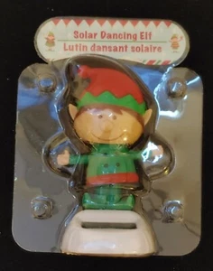 Solar Dancing Elf Christmas Holiday Decoration Fun Novelty Toy Solar Powered - Picture 1 of 7