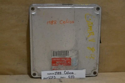 1991-1992 Toyota Corolla Engine Computer Unit ECU 8966112521 Module 35 12F3 - Image 1 of 4
