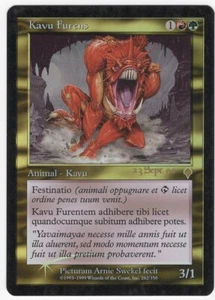 Raging Kavu / Furens LATIN 2000 Invasion FOIL Multi-Color Rare Promo MTG NM AZ1 - Picture 1 of 2