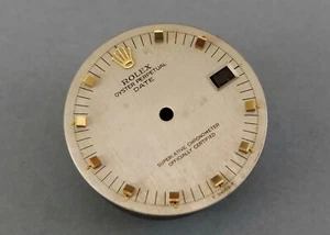 Original ROLEX Oyster Perpetual Date Silver DIAL for 1500 (Calibers 1560 / 1570) - Picture 1 of 7