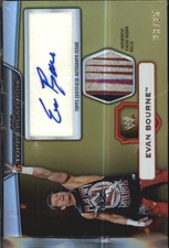 2010 Topps Platinum WWE Autograph Relics Gold #21 Evan Bourne /25