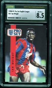 IAN WRIGHT 1990-91 Pro Set English League #61 Crystal Palace CSG 8.5 - Picture 1 of 2
