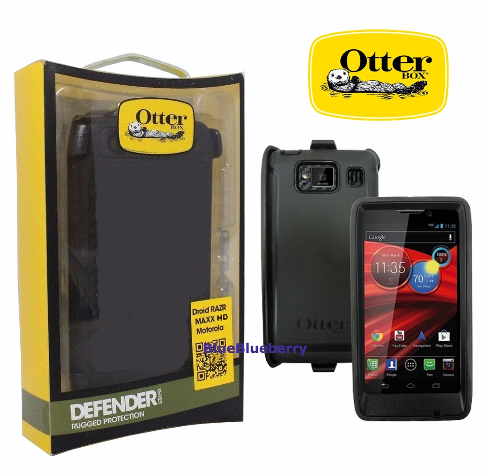 Funda OtterBox Defender Resistente Motorola Droid RAZR Maxx HD Negra, 77-22902  Foto 1 de 1
