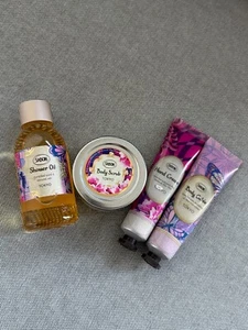 Sabon Tokyo Collection 4pc Gift Set Scrub/Shower oil/Body Gel/Hand Cream - Picture 1 of 3