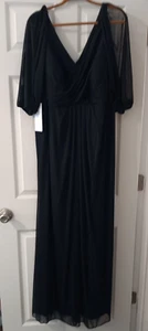 Azazie Noelia A-Line Pleated Mesh Dress Size 20- NWT - Picture 1 of 4