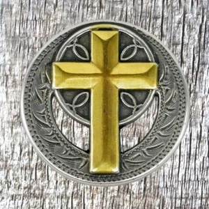 WESTERN CHRISTIAN CROSS CONCHO CON930-B - Picture 1 of 3