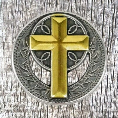 WESTERN CHRISTIAN CROSS CONCHO CON930-B - Image 1 of 3