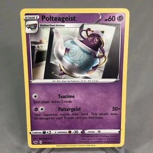 Pokemon Polteageist 090/202 Rare Card Sword and Shield Base Set Light Play - Picture 1 of 6
