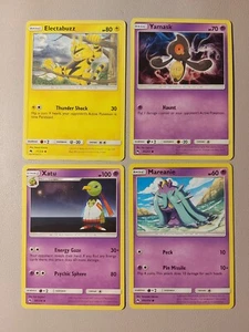 Electabuzz 71/214, Yamask 99/214, Xatu 88/214, Mareanie 105/214 Lost Thunder LP - Picture 1 of 2