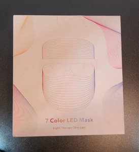7 Farben LED Therapie MASKE für Gesichtsverjüngung, Falten, Akne - OFFENE BOX - Bild 1 von 7