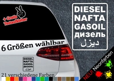 Diesel Texte Aufkleber Sticker Offroad Nafta Gasoil car Tang Schild 4x4 JDM DUB - Bild 1 von 4
