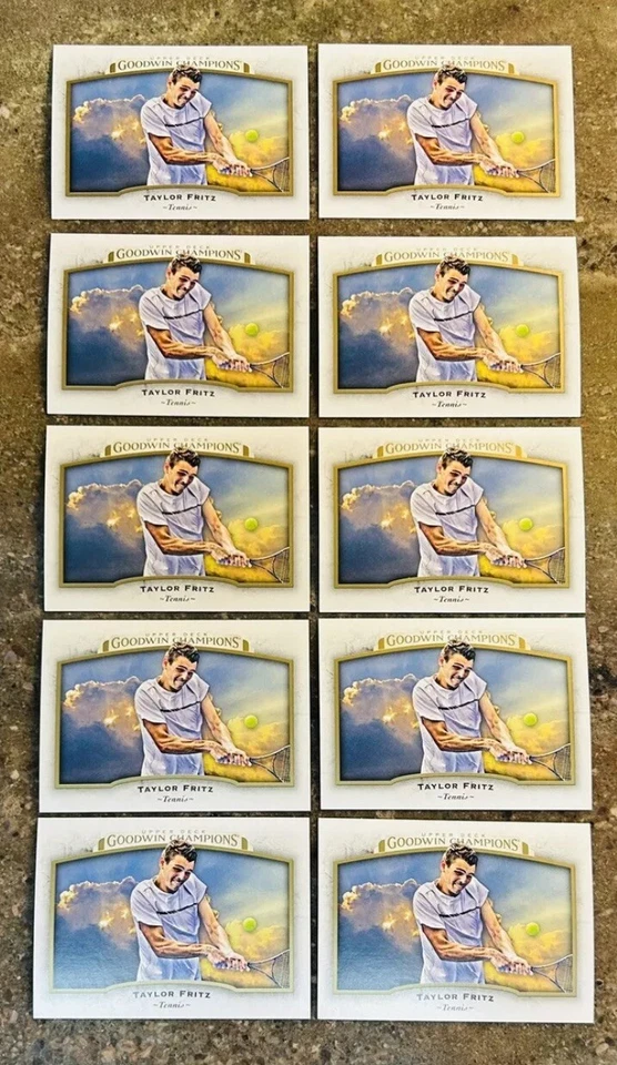 10X Taylor Fritz 2017 Upper Deck Goodwin Rookie RC Card #84 Tennis USA #1 Ranked - Image 1 of 1